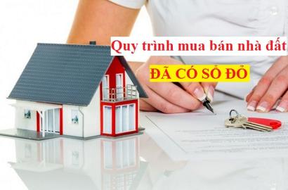 Quy trình mua bán nhà đất đã có sổ